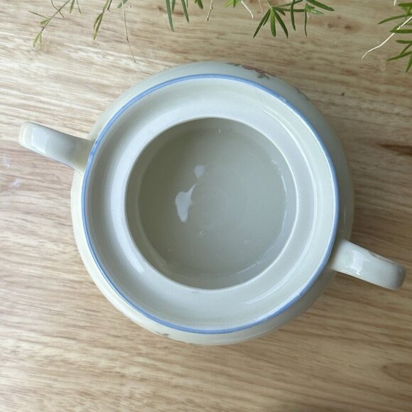 VTG‎ Seltmann Weiden Bavaria Sugar Bowl w Lid 4" Porcelain Flowers Motif Germany - Picture 12 of 13